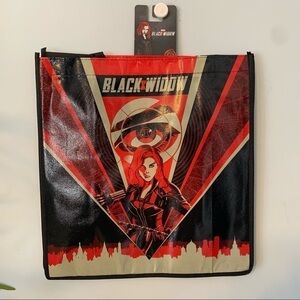 Marvel Black Widow Large Red Reusable Tote Bag NWT